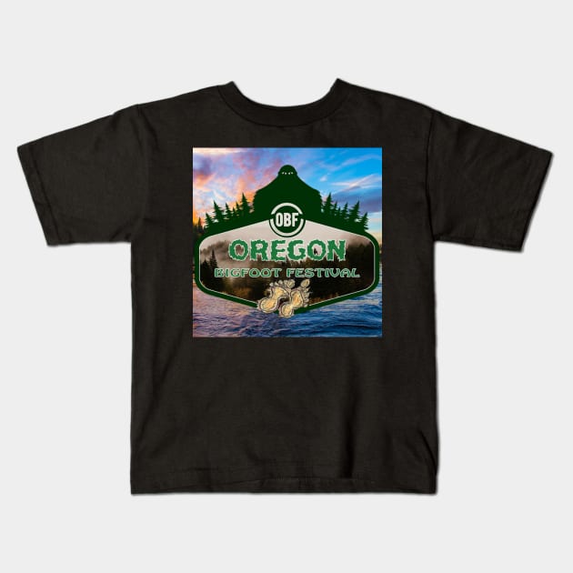 Oregon Bigfoot Fest Kids T-Shirt by OregonBigfoot